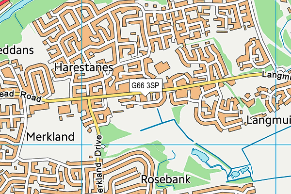 G66 3SP map - OS VectorMap District (Ordnance Survey)