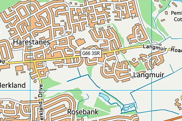 G66 3SR map - OS VectorMap District (Ordnance Survey)
