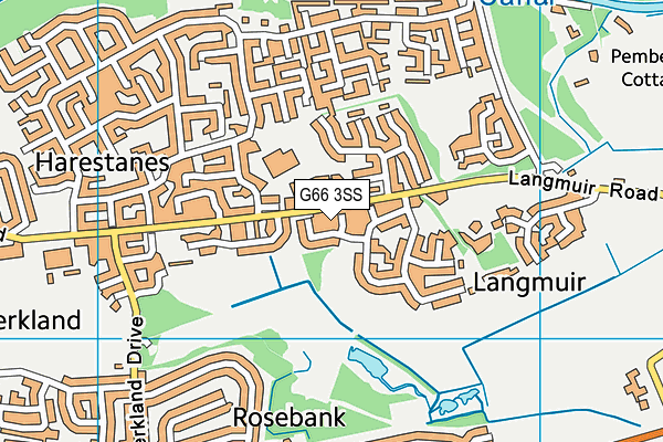 G66 3SS map - OS VectorMap District (Ordnance Survey)