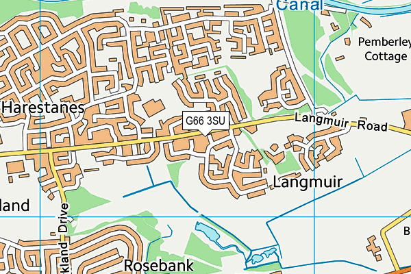 G66 3SU map - OS VectorMap District (Ordnance Survey)