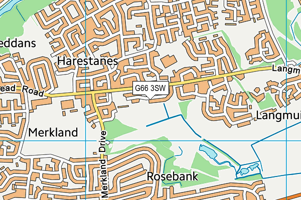 G66 3SW map - OS VectorMap District (Ordnance Survey)