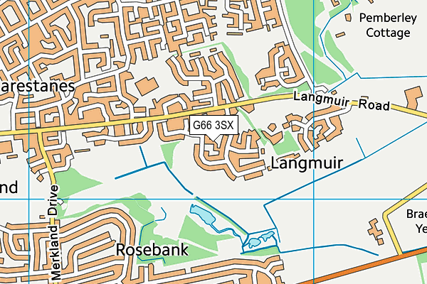 G66 3SX map - OS VectorMap District (Ordnance Survey)