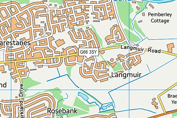 G66 3SY map - OS VectorMap District (Ordnance Survey)