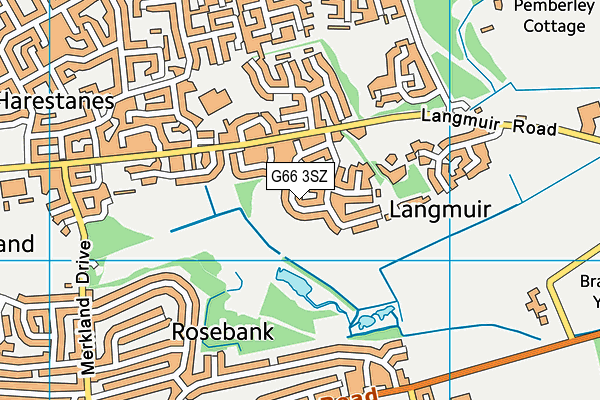 G66 3SZ map - OS VectorMap District (Ordnance Survey)