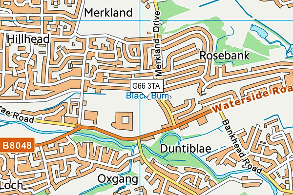 G66 3TA map - OS VectorMap District (Ordnance Survey)