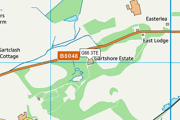 G66 3TE map - OS VectorMap District (Ordnance Survey)