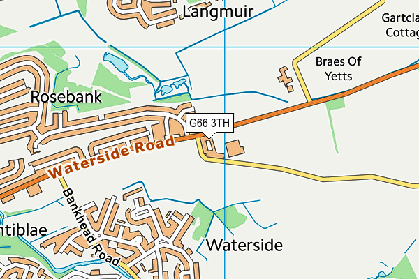 G66 3TH map - OS VectorMap District (Ordnance Survey)
