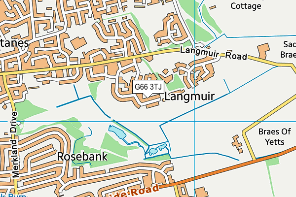 G66 3TJ map - OS VectorMap District (Ordnance Survey)
