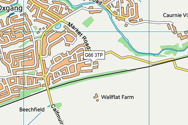 G66 3TP map - OS VectorMap District (Ordnance Survey)