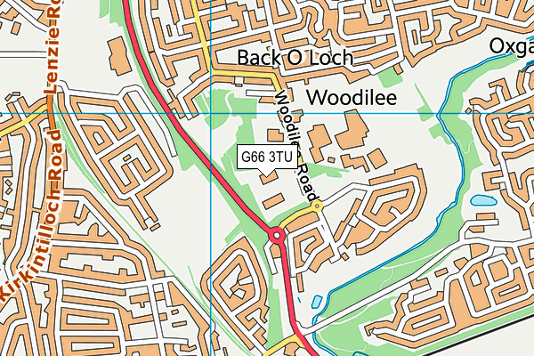 G66 3TU map - OS VectorMap District (Ordnance Survey)