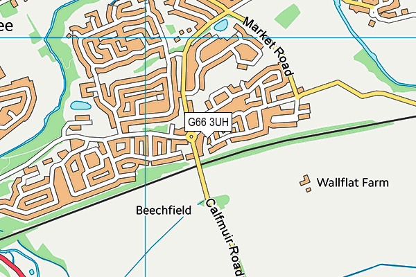 G66 3UH map - OS VectorMap District (Ordnance Survey)
