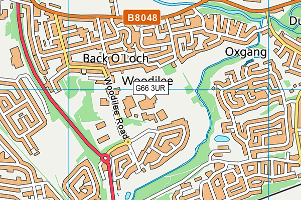 G66 3UR map - OS VectorMap District (Ordnance Survey)