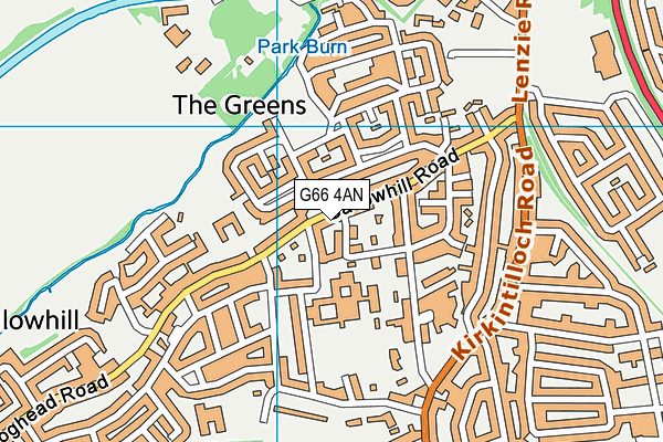 G66 4AN map - OS VectorMap District (Ordnance Survey)