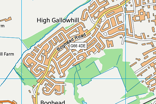 G66 4DE map - OS VectorMap District (Ordnance Survey)