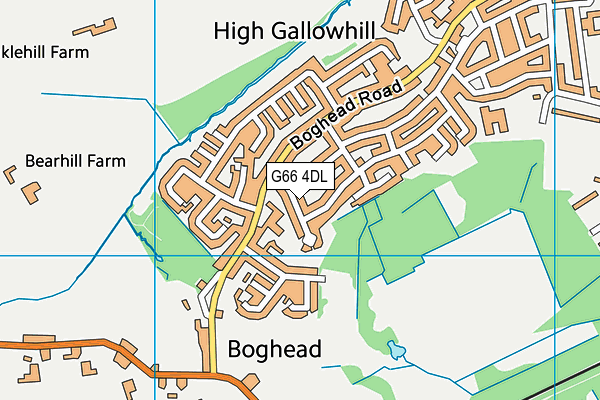 G66 4DL map - OS VectorMap District (Ordnance Survey)