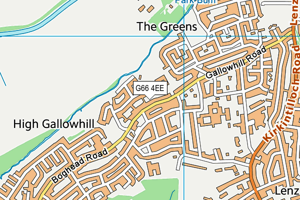 G66 4EE map - OS VectorMap District (Ordnance Survey)