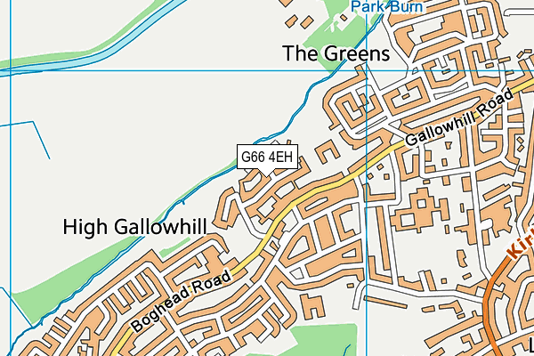 G66 4EH map - OS VectorMap District (Ordnance Survey)