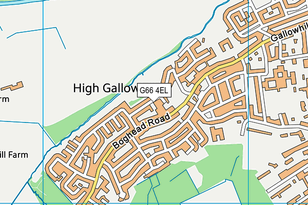 G66 4EL map - OS VectorMap District (Ordnance Survey)