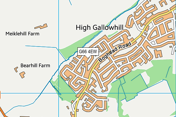G66 4EW map - OS VectorMap District (Ordnance Survey)
