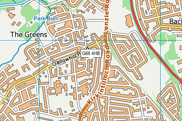 G66 4HB map - OS VectorMap District (Ordnance Survey)