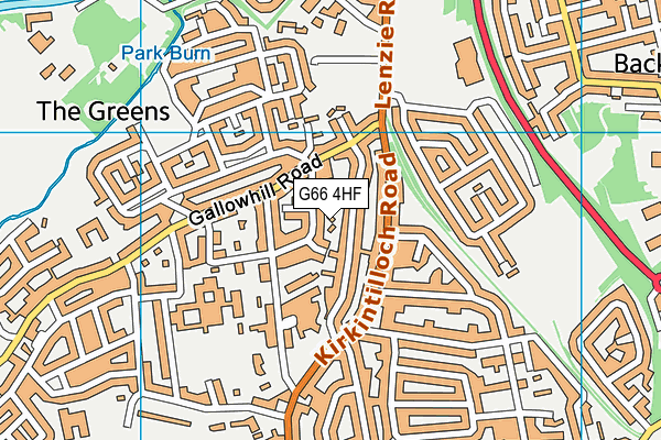 G66 4HF map - OS VectorMap District (Ordnance Survey)