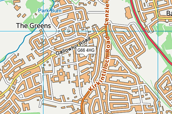 G66 4HG map - OS VectorMap District (Ordnance Survey)