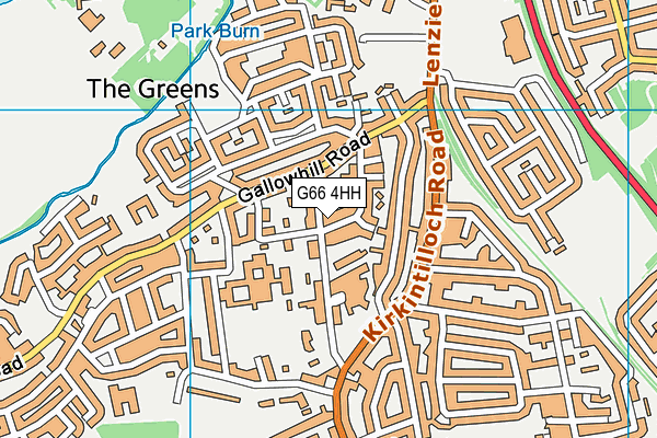 G66 4HH map - OS VectorMap District (Ordnance Survey)