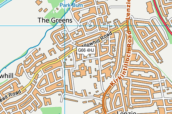 G66 4HJ map - OS VectorMap District (Ordnance Survey)