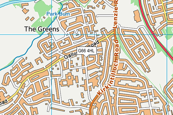 G66 4HL map - OS VectorMap District (Ordnance Survey)