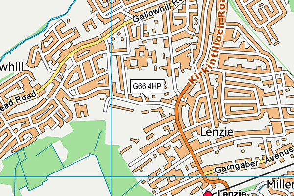 G66 4HP map - OS VectorMap District (Ordnance Survey)