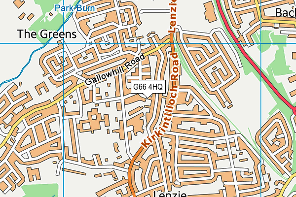G66 4HQ map - OS VectorMap District (Ordnance Survey)