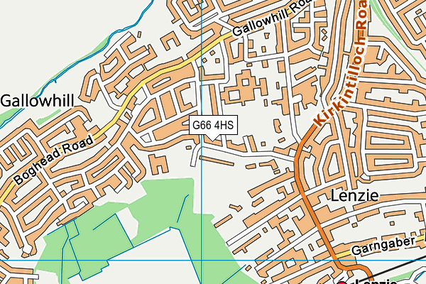 G66 4HS map - OS VectorMap District (Ordnance Survey)