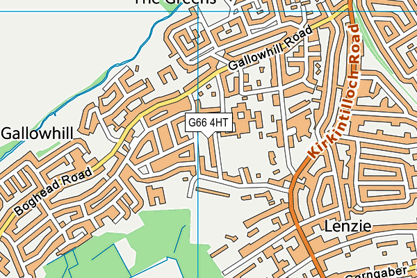G66 4HT map - OS VectorMap District (Ordnance Survey)