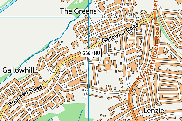 G66 4HU map - OS VectorMap District (Ordnance Survey)