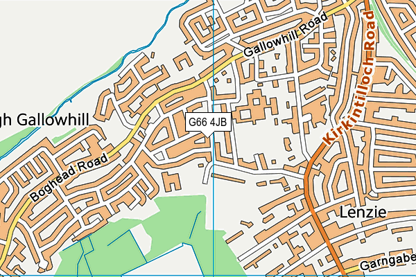 G66 4JB map - OS VectorMap District (Ordnance Survey)