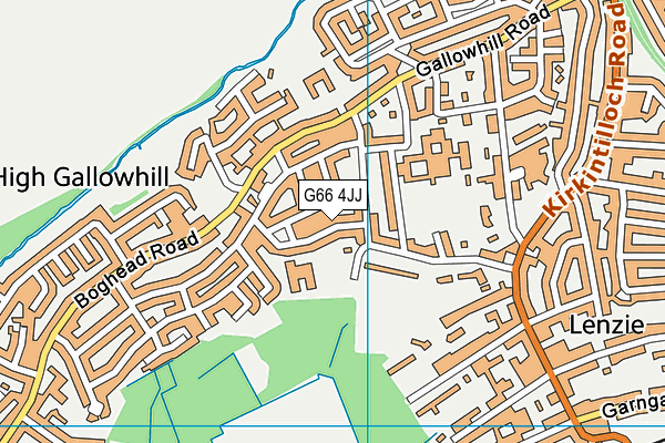 G66 4JJ map - OS VectorMap District (Ordnance Survey)