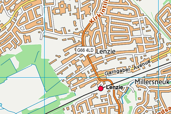 G66 4LD map - OS VectorMap District (Ordnance Survey)