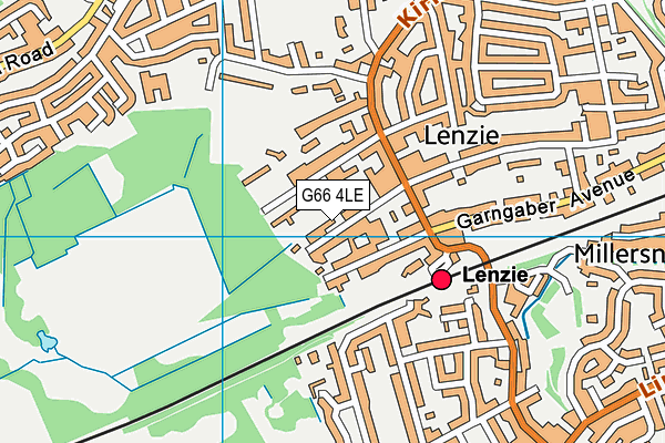 G66 4LE map - OS VectorMap District (Ordnance Survey)
