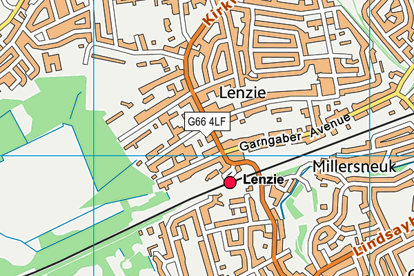 G66 4LF map - OS VectorMap District (Ordnance Survey)
