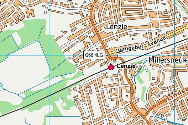 G66 4LG map - OS VectorMap District (Ordnance Survey)