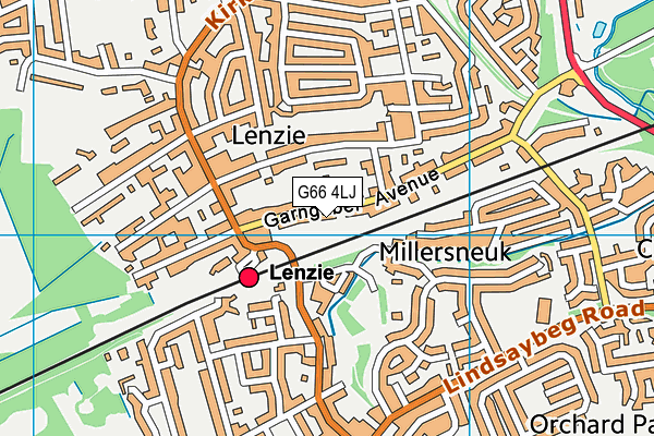 G66 4LJ map - OS VectorMap District (Ordnance Survey)