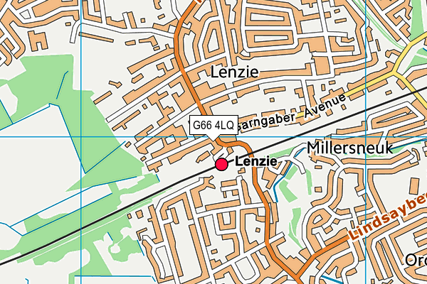 G66 4LQ map - OS VectorMap District (Ordnance Survey)