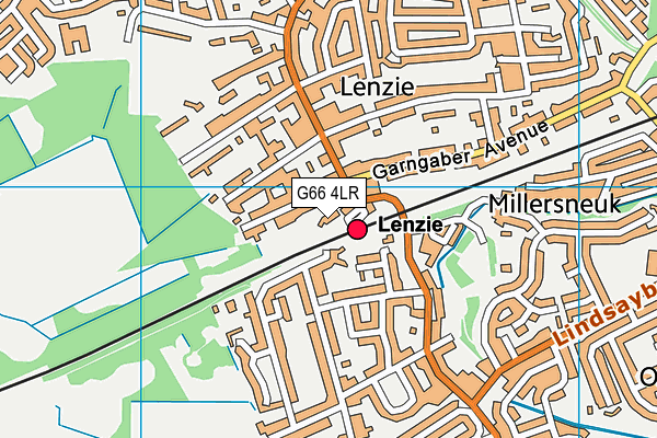 G66 4LR map - OS VectorMap District (Ordnance Survey)