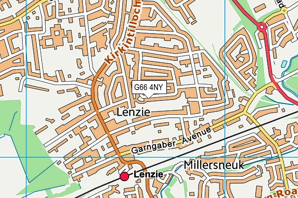 G66 4NY map - OS VectorMap District (Ordnance Survey)