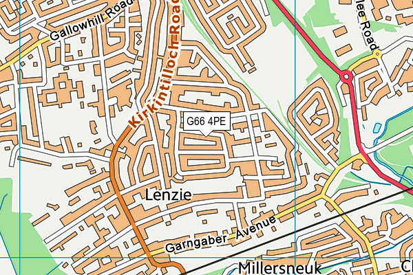 G66 4PE map - OS VectorMap District (Ordnance Survey)
