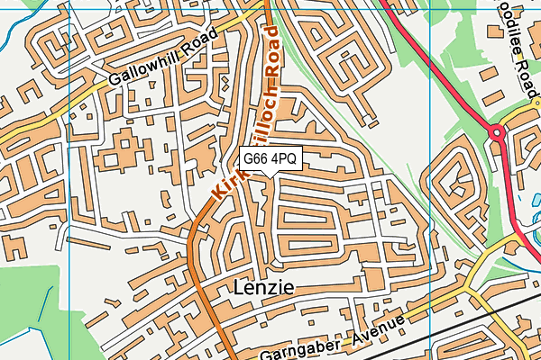 G66 4PQ map - OS VectorMap District (Ordnance Survey)