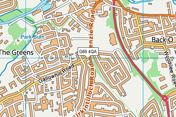 G66 4QA map - OS VectorMap District (Ordnance Survey)