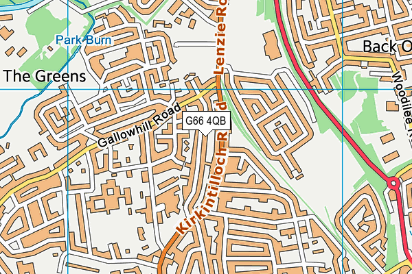 G66 4QB map - OS VectorMap District (Ordnance Survey)