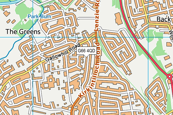 G66 4QD map - OS VectorMap District (Ordnance Survey)