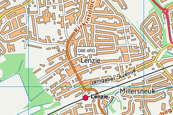 G66 4RG map - OS VectorMap District (Ordnance Survey)